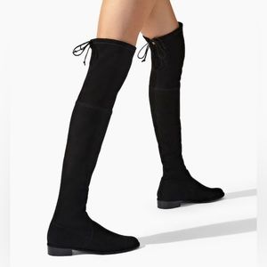Stuart Weitzman Lowland Black Suede Boots